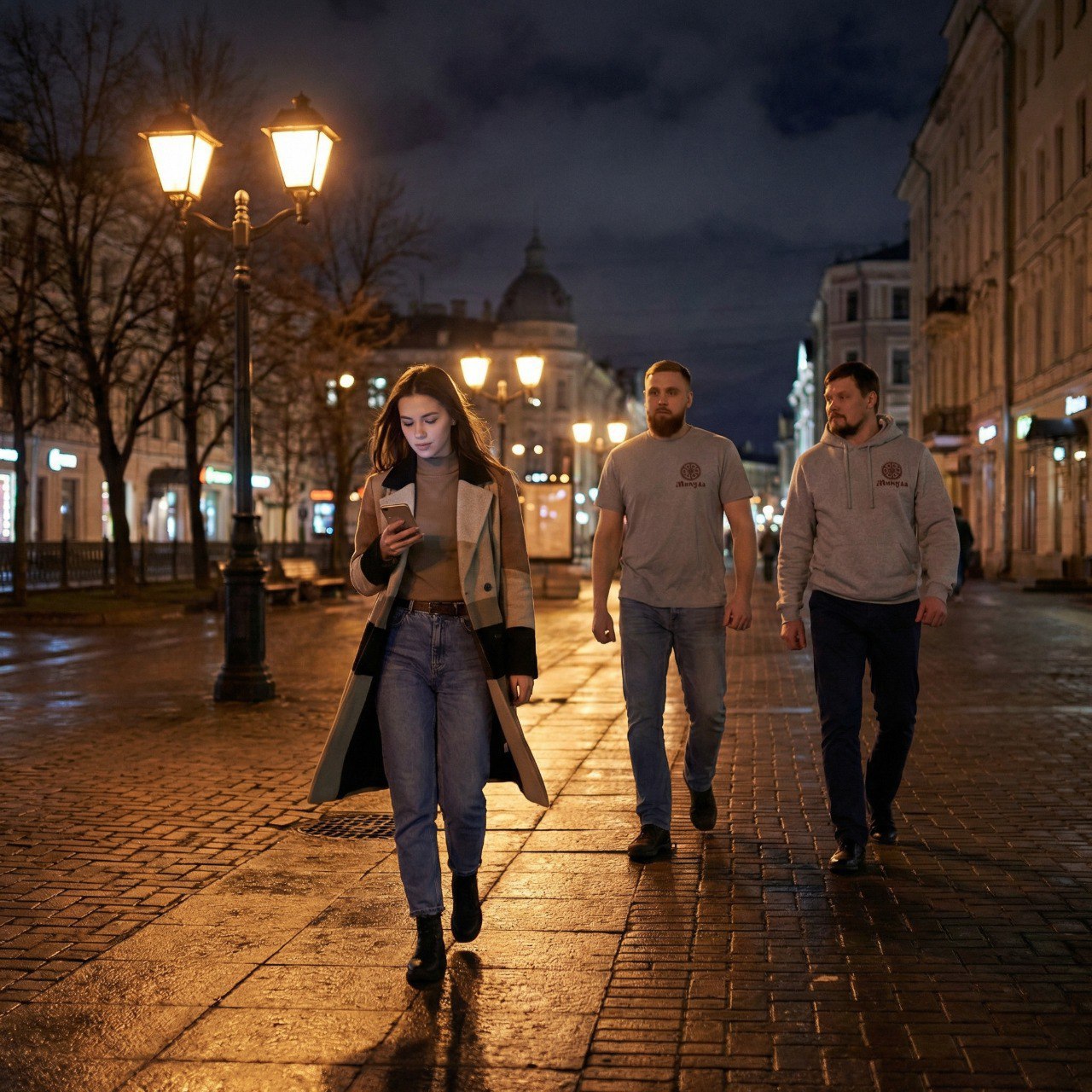 Сопровождение поздним вечером